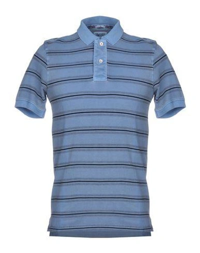 Shop Tommy Jeans Polo Shirt In Slate Blue
