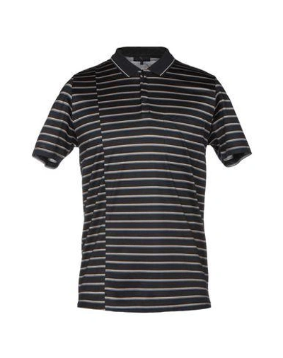 Shop Lanvin Polo Shirt In Dark Blue