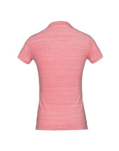 Shop Orlebar Brown Polo Shirts In Coral