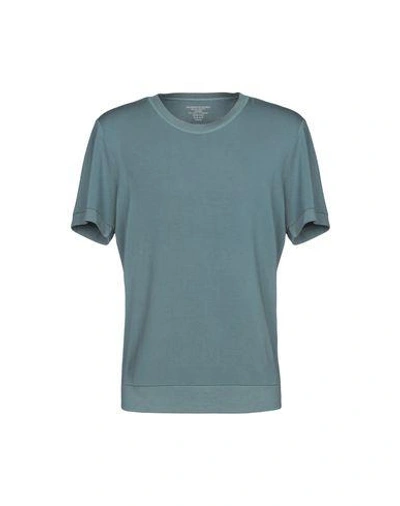Shop Majestic T-shirt In Slate Blue