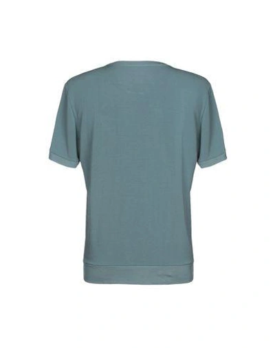 Shop Majestic T-shirt In Slate Blue