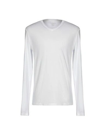 Shop Majestic T-shirts In Ivory