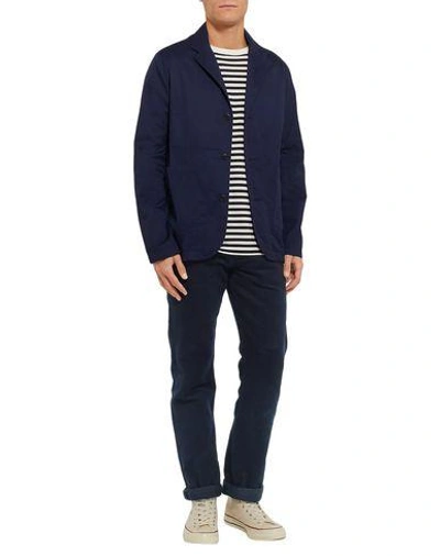 Shop Albam Pants In Dark Blue