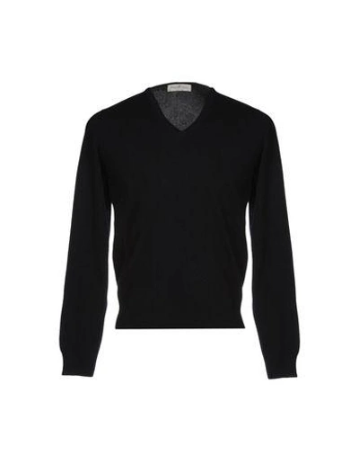 Shop Della Ciana Sweaters In Dark Blue