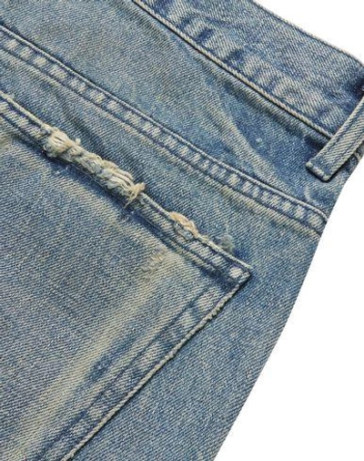 Shop John Elliott Man Denim Pants Blue Size 34 Cotton