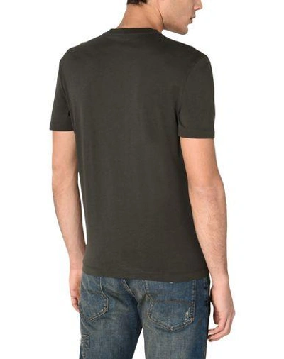 Shop Armani Jeans T-shirt In Military Green