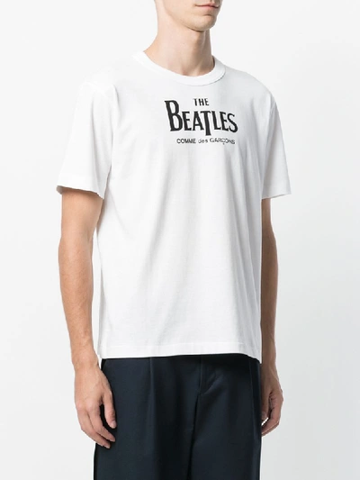 Shop Comme Des Garçons The Beatles X  T-shirt In White