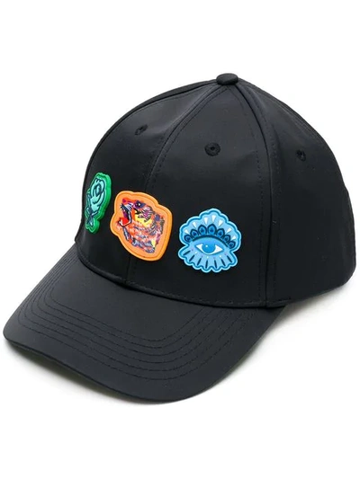 Shop Kenzo Go Tigers Capsule Baseball Cap - Black