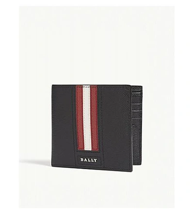 Shop Bally Trasai Leather Wallet In Black