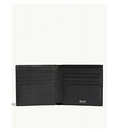 Shop Bally Trasai Leather Wallet In Black