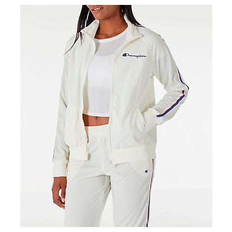 champion women's white jacket