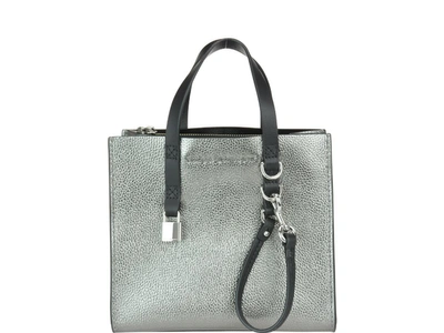 Shop Marc Jacobs Mini Grind Bag In Mercury