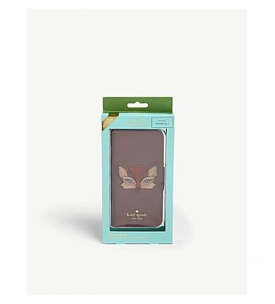 Shop Kate Spade Fox Iphone 8 Folio Case In Multi