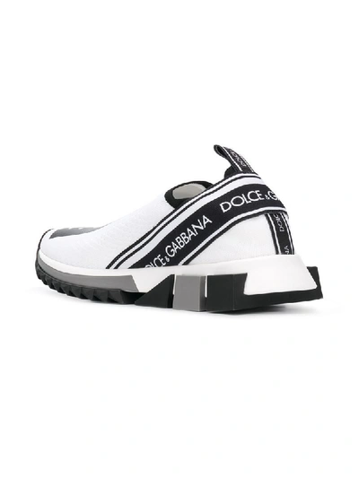 Shop Dolce & Gabbana Slip-on-sneakers Mit Logo In White