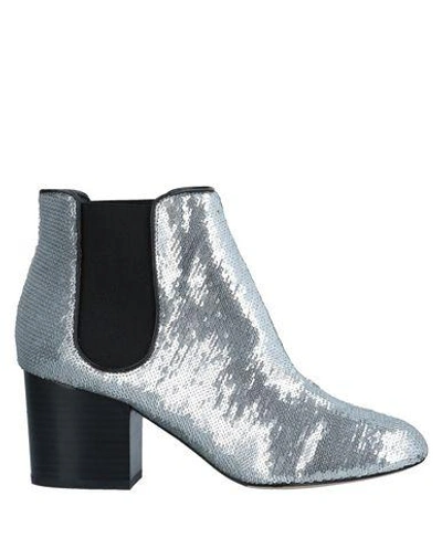 Shop Diane Von Furstenberg Ankle Boot In Silver