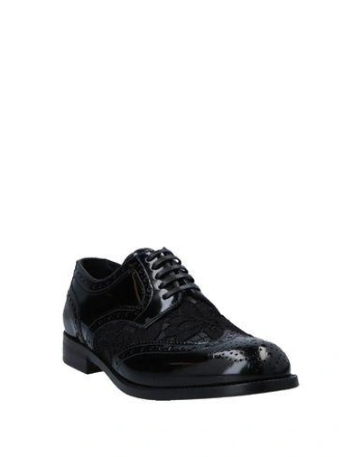 Dolce & Gabbana Day Classic Brushed Leather Brogue Shoes In Black