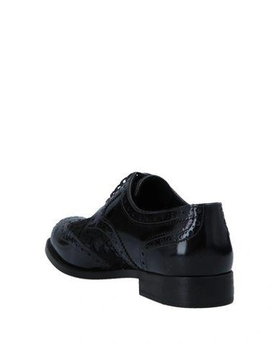 Dolce & Gabbana Day Classic Brushed Leather Brogue Shoes In Black