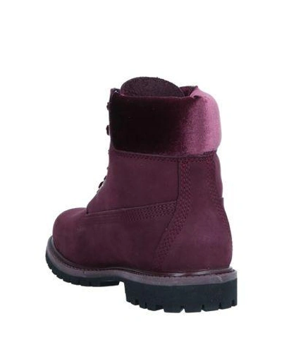 Shop Timberland Ankle Boots In Garnet