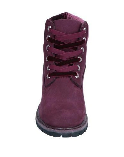 Shop Timberland Ankle Boots In Garnet