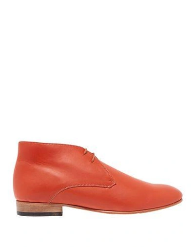 Shop Dieppa Restrepo Ankle Boots In Orange
