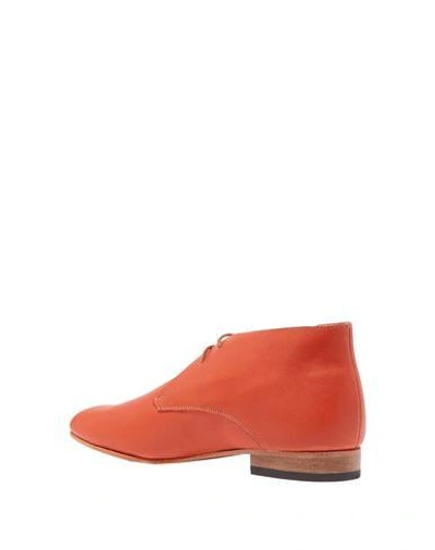 Shop Dieppa Restrepo Ankle Boots In Orange