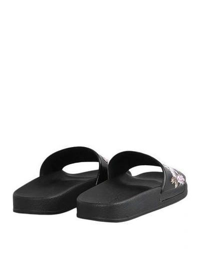 Shop Alberta Ferretti Woman Sandals Black Size 10 Rubber