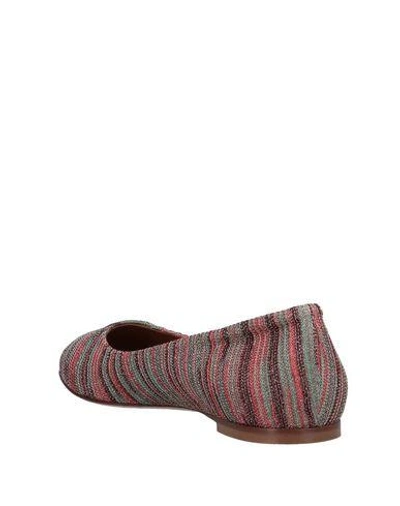 Shop M Missoni Ballet Flats In Red