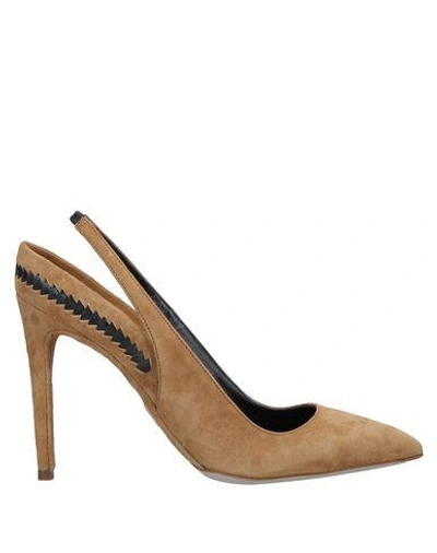 Shop Daniele Michetti Pump In Camel