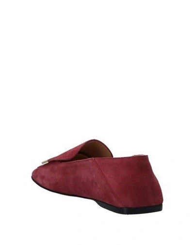 Shop Sergio Rossi Loafers In Brick Red