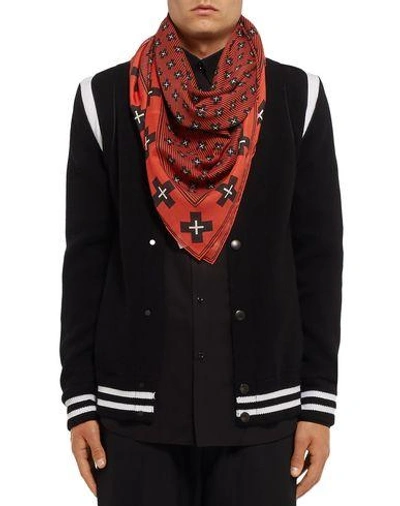 Shop Givenchy Square Scarf In Red