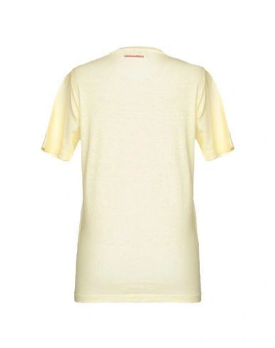 Dsquared2 T-shirts In Yellow