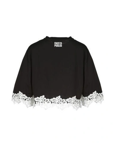 Shop Fausto Puglisi Woman T-shirt Black Size S Cotton