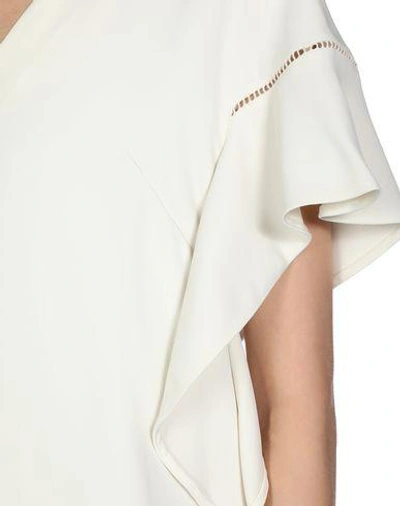Shop Elie Saab Long Dress In Ivory