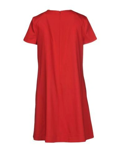 Shop Jil Sander Short Dresses In Red