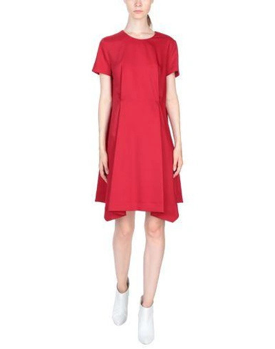 Shop Jil Sander Short Dresses In Red