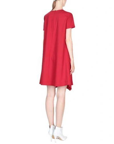 Shop Jil Sander Short Dresses In Red