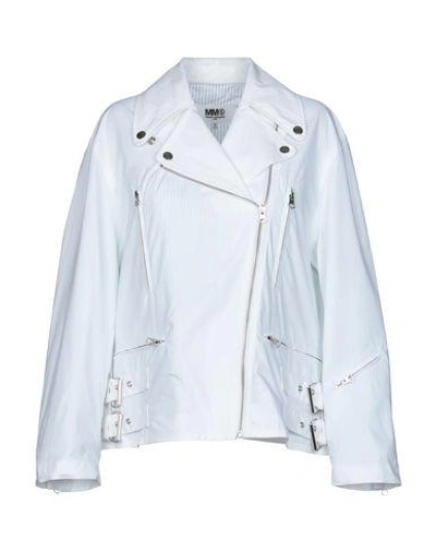 Shop Mm6 Maison Margiela Jackets In White