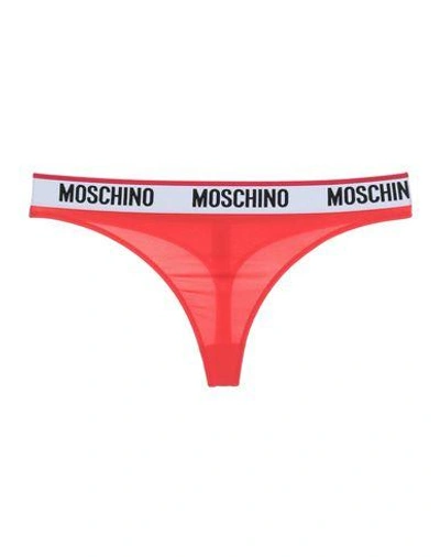 Shop Moschino G-strings In Red