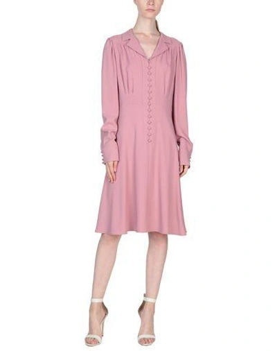 Shop Valentino Knee-length Dress In Pastel Pink