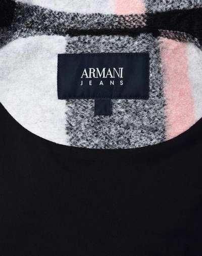 Shop Armani Jeans Coat In Grey