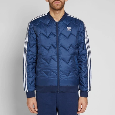 pen fordøje Tag ud Adidas Originals Adidas Superstar Quilted Jacket Navy In Blue | ModeSens
