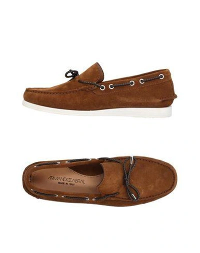 Shop Armando Cabral Loafers In Brown