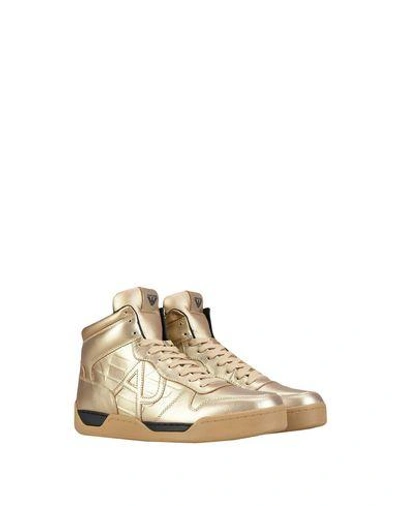 Armani Jeans Sneakers In Gold | ModeSens