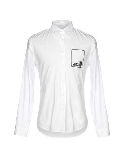 Shop Love Moschino Shirts In White