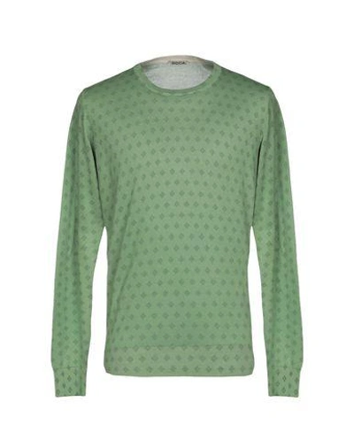 Shop Roda Man Sweater Green Size Xl Cotton, Cashmere