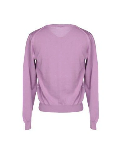 Shop Roda Man Sweater Lilac Size S Cotton In Purple