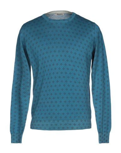 Shop Roda Man Sweater Pastel Blue Size Xl Cotton, Cashmere