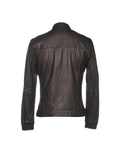 Shop Bully Biker Jacket In Dark Brown
