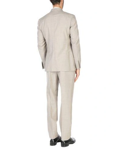 Shop Isaia Suits In Khaki