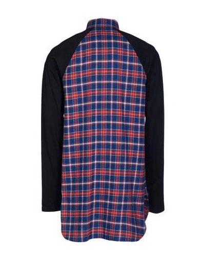 Shop Givenchy Checked Shirt In Blue